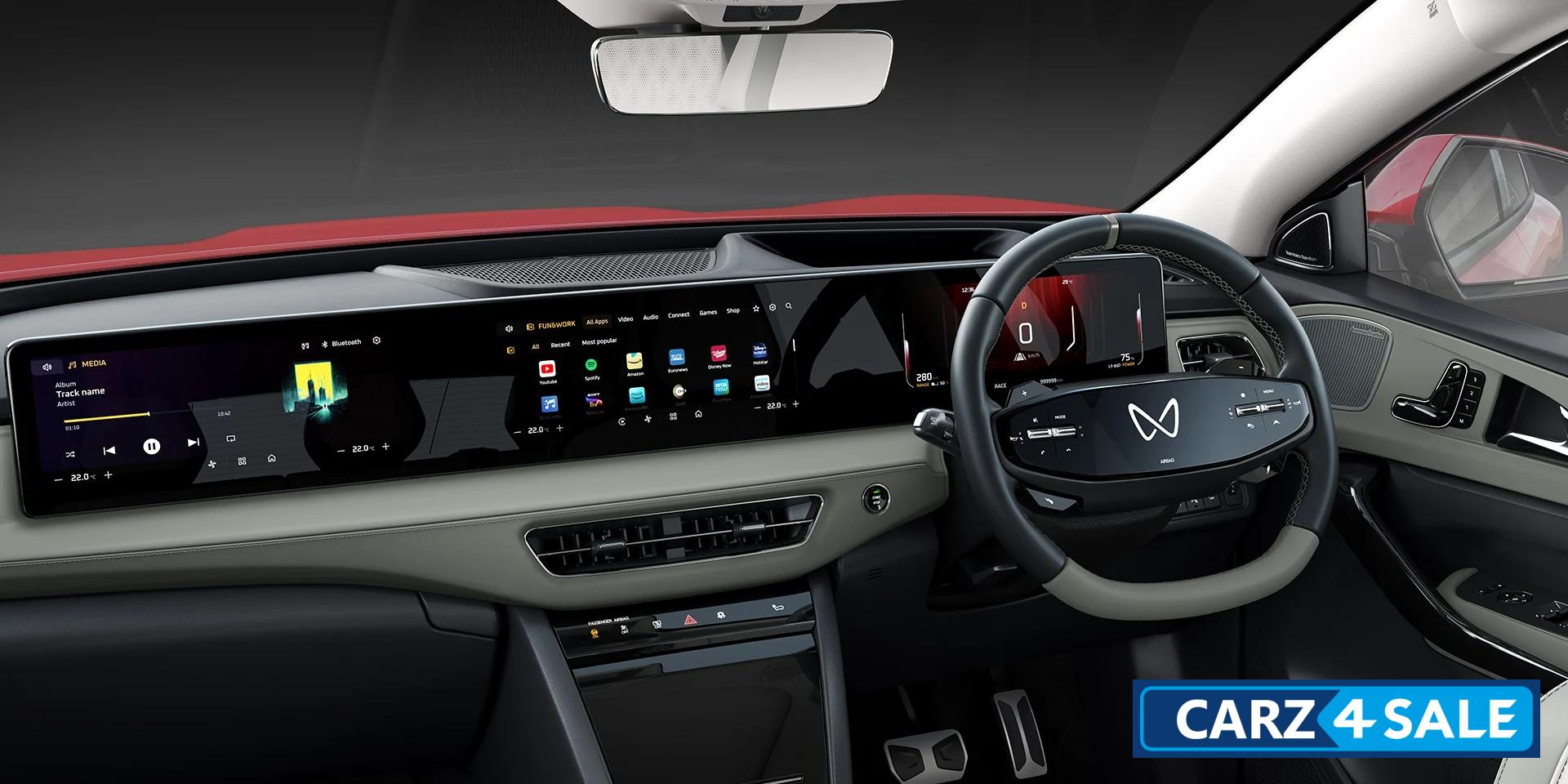 Mahindra XEV 9e Triple-screen masterpiece: Three 12.3 high-res displays