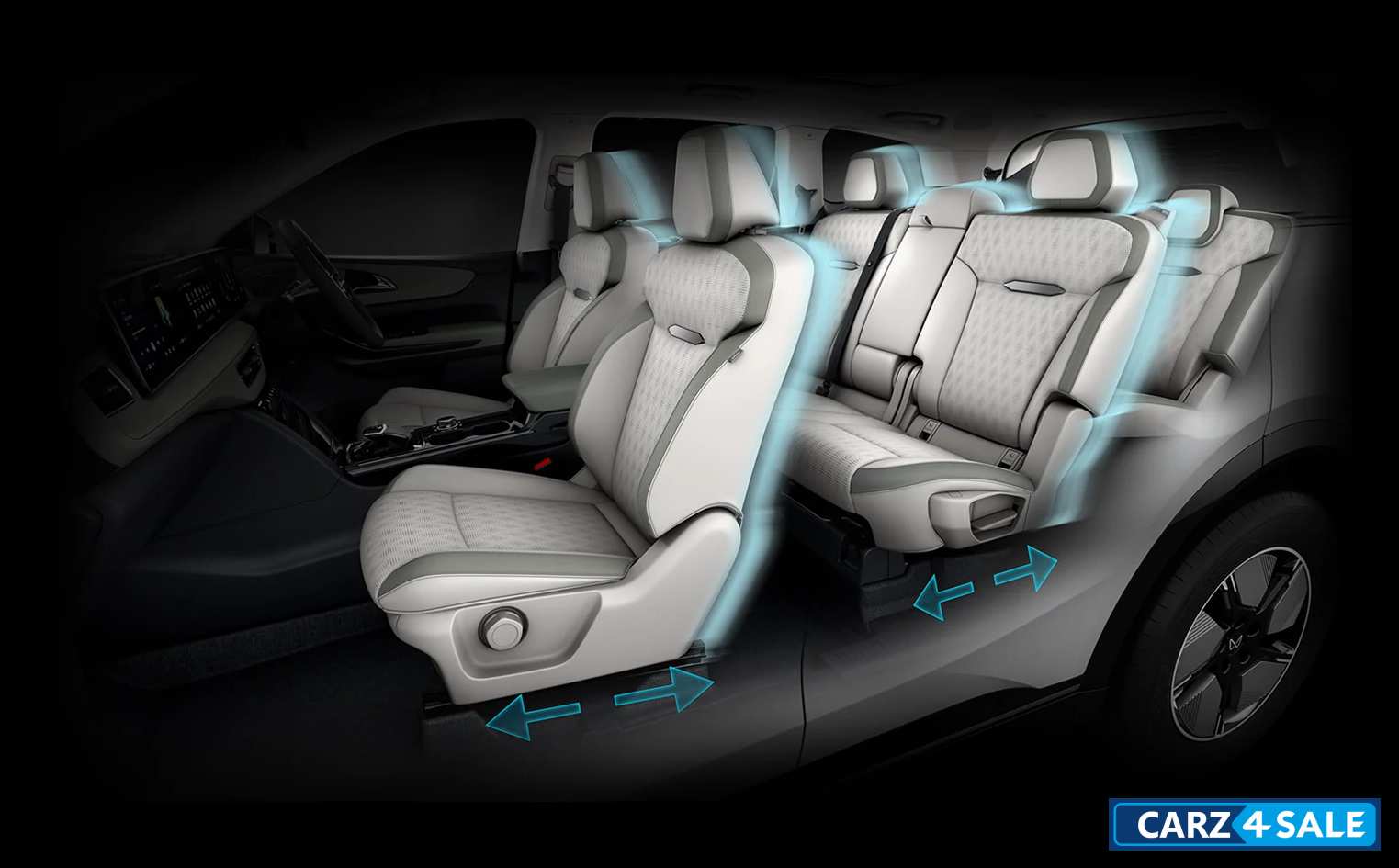 Mahindra XEV 9S Ventilated & sliding second row