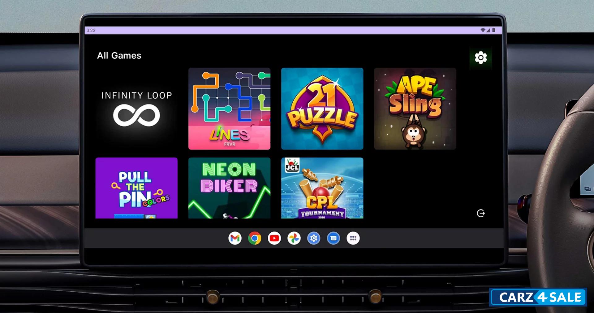 MG Windsor EV Jio Games