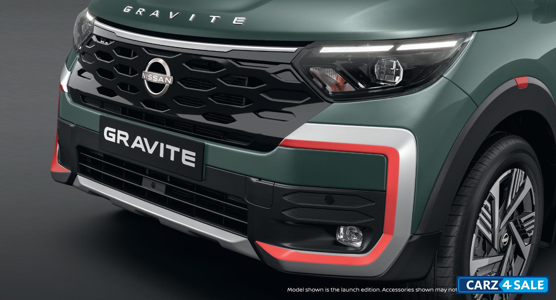 Nissan Gravite Piano Black 2D Grille With Aero Accents