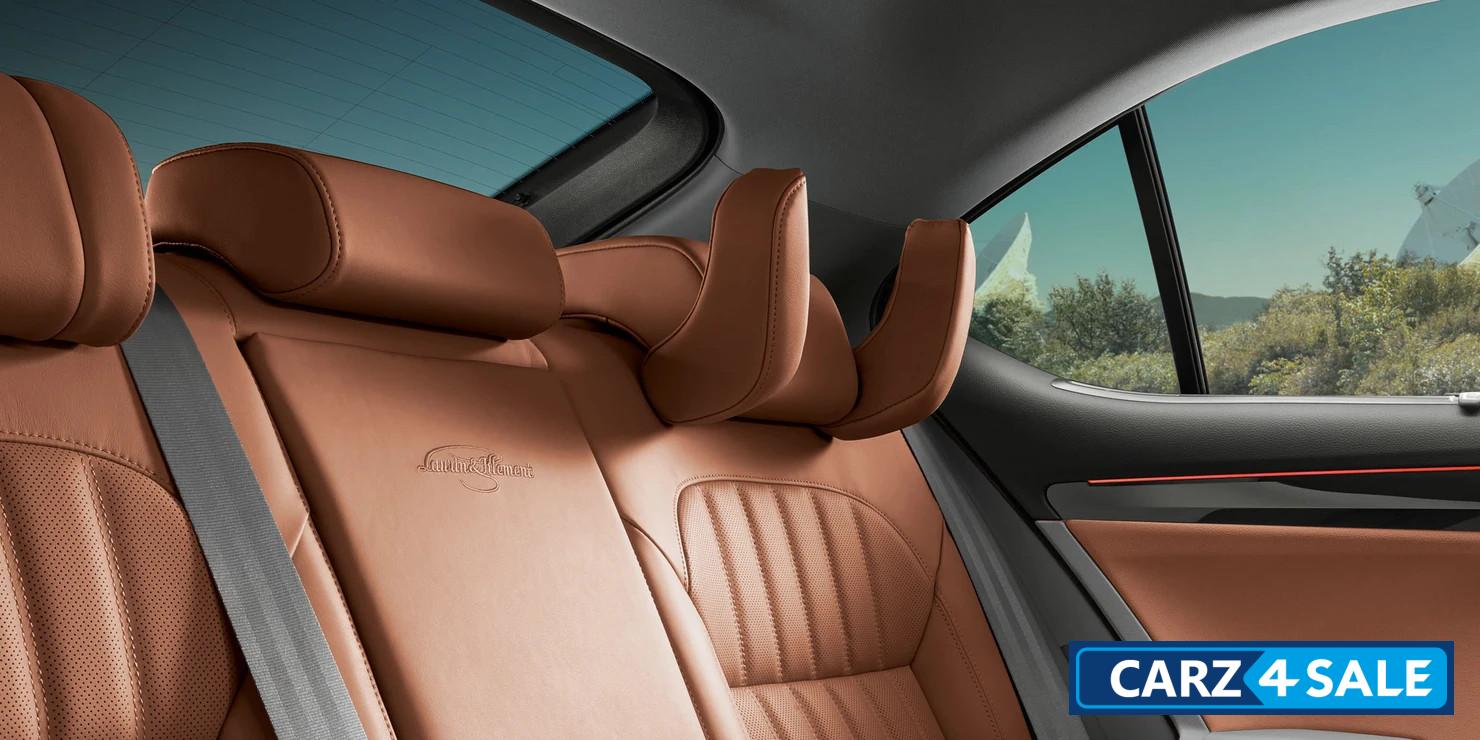 Skoda Superb 2024 Cognac Perforated Leather Upholstery with High Contrast Seat Stitching
