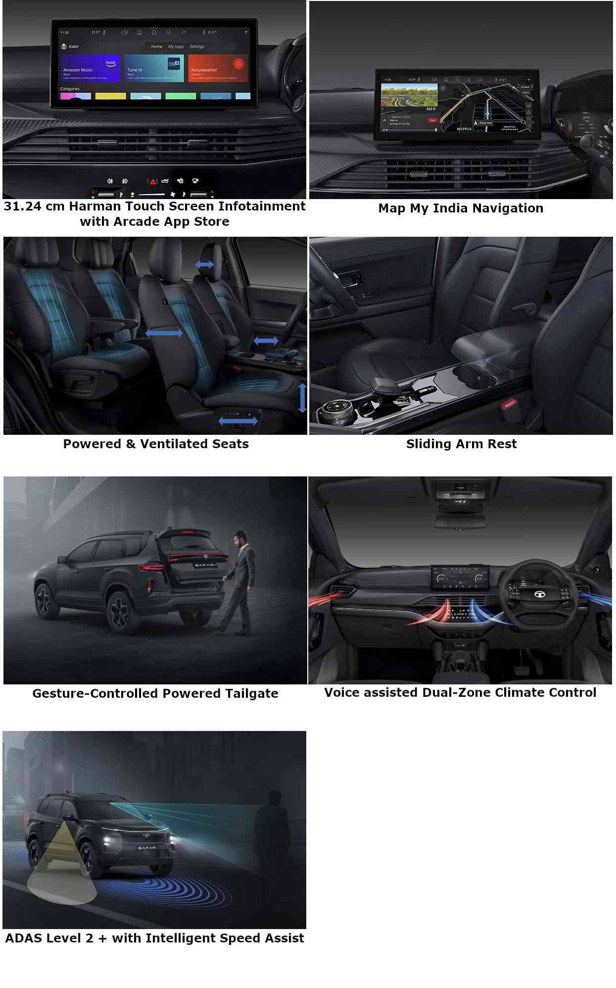 Tata Safari Accomplished Plus Stealth Edition 7 Seater Diesel AT