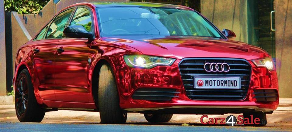 Chrome Wrap Red Audi A6