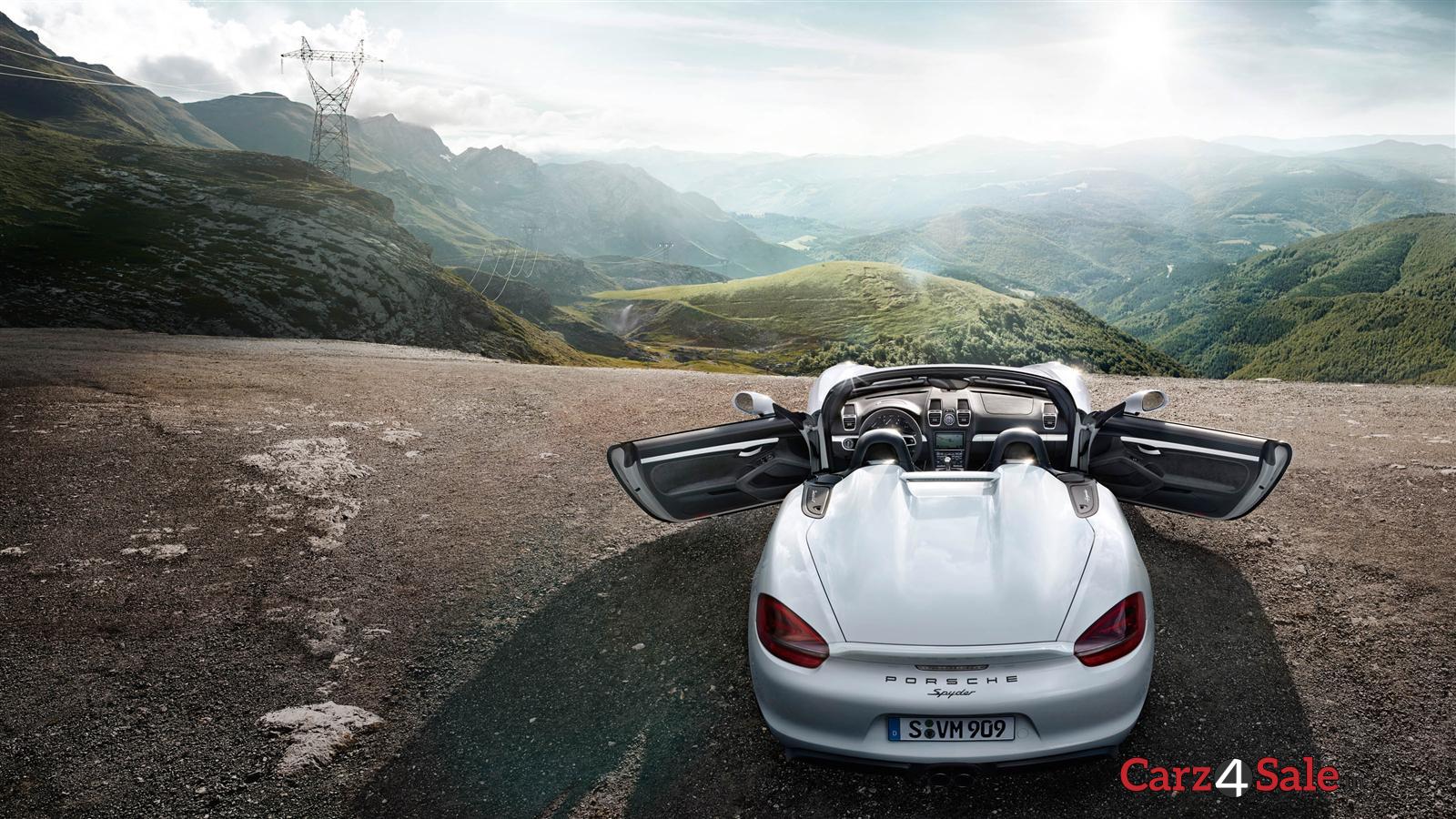 Porsche Boxster Spyder 2016 Top View Rear