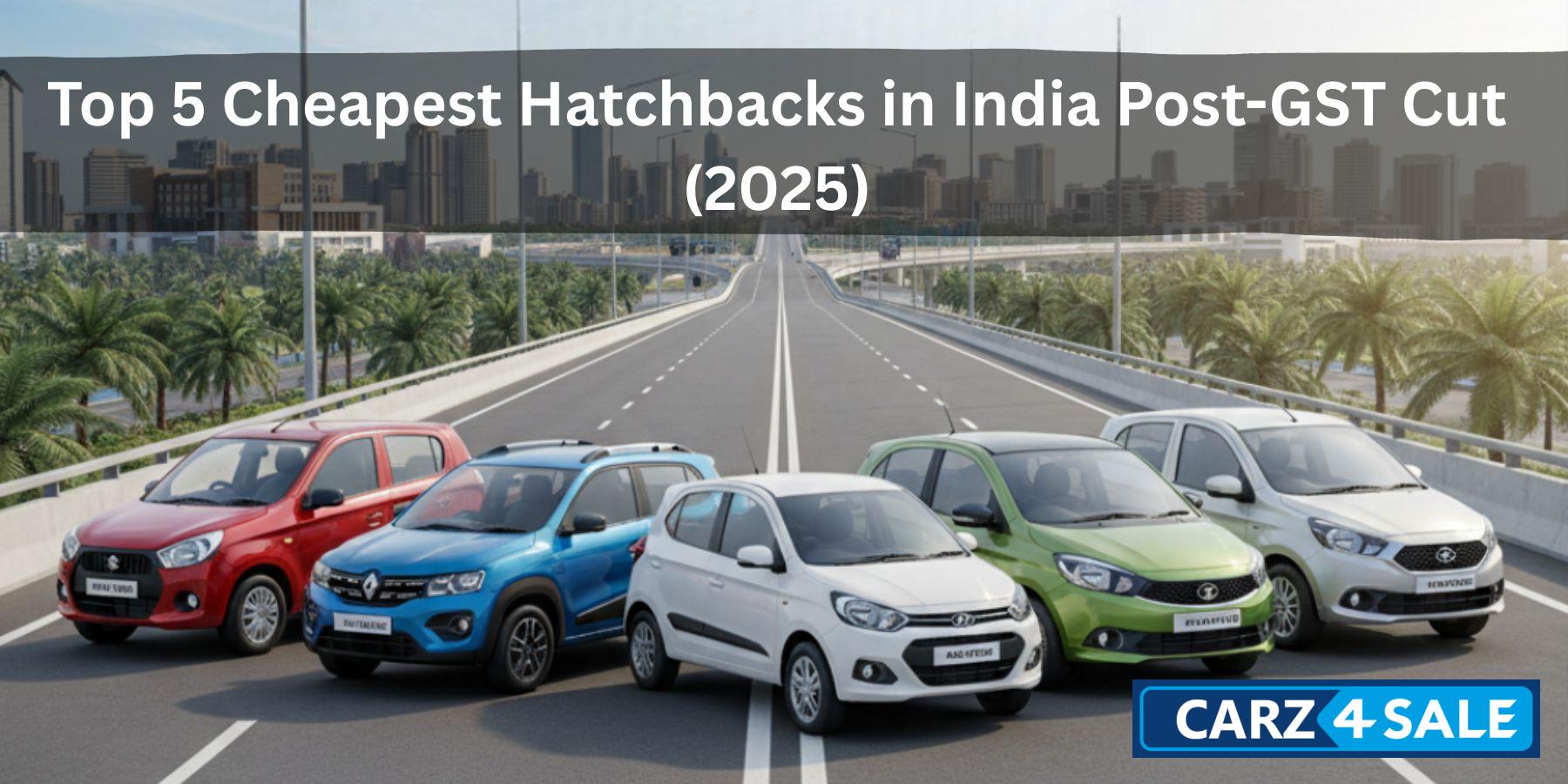 Cheapest Hatchbacks India GST Cut